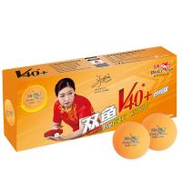雙魚乒乓球一星 展翅V40+ 新材料ABS 1星專業(yè)比賽用球 黃色